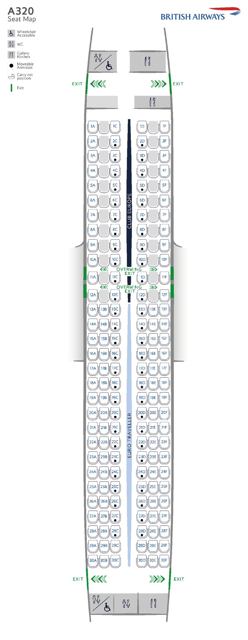 A320-232 seatmap