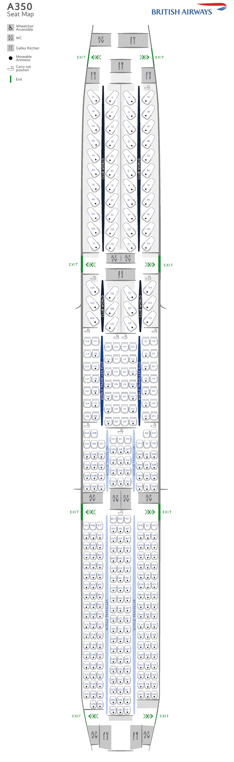 A350 full seatmap