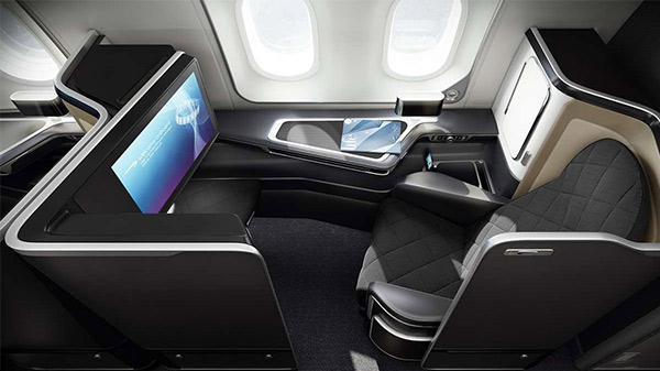 First Class on Boeing 787-9 aircraft.