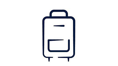 Suitcase icon.