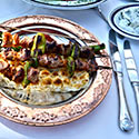 Turkish-style dining.