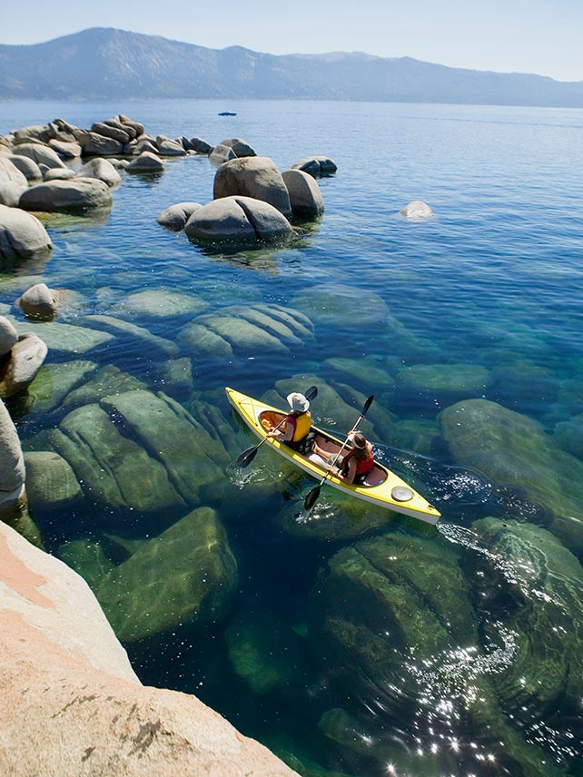 Discover your adventurous side at Lake Tahoe. ©Jupiterimages