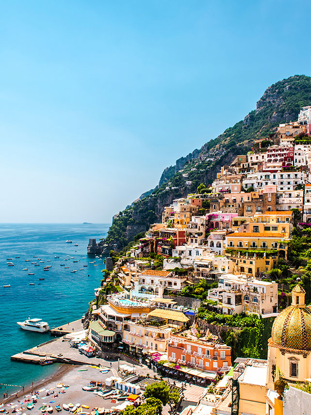 The pretty cliffside village of Positano, Italy