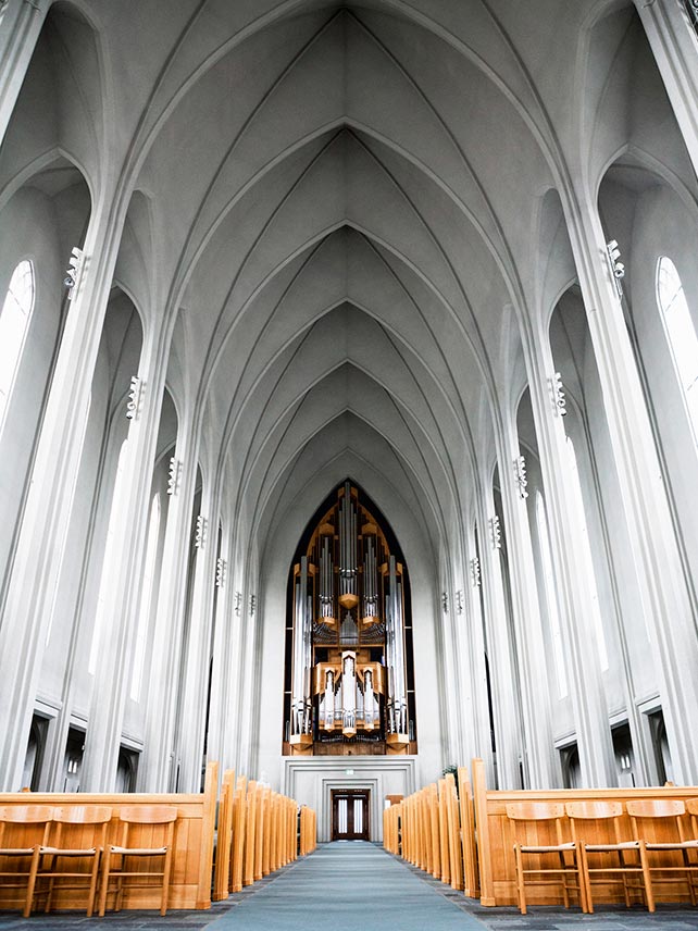The stunning Hallgrímskirkja Church in Reykjavík. Photo credit: powerofforever.