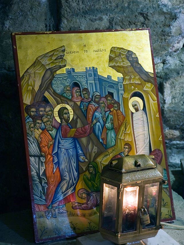 Church paintings in St. Lazarus. Photo credit: Stefan Sollfors / Alamy Stock Photo.