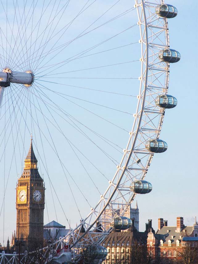 Prenez de la hauteur pour découvrir la ville de Londres depuis le ciel à bord du London Eye © Alamy.