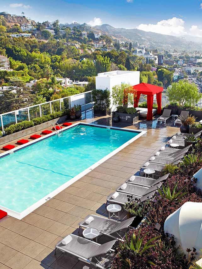 Rooftop Pool at the Andaz West Hollywood. © Hyatt Corporation