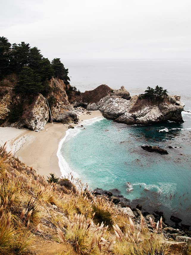 Get up close and personal with the McWay Falls, Big Sur © Getty.