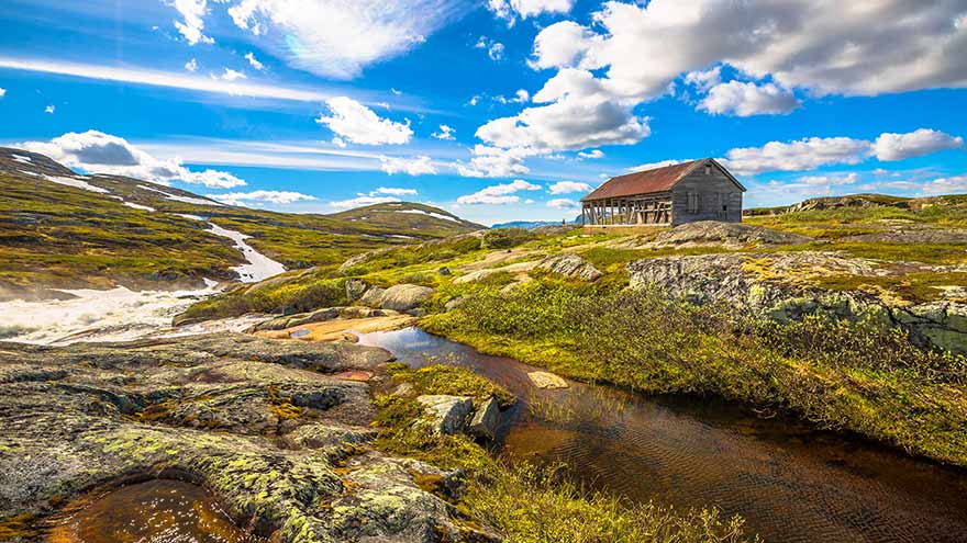 The landscape near Geilo, Norway. © bennymarty