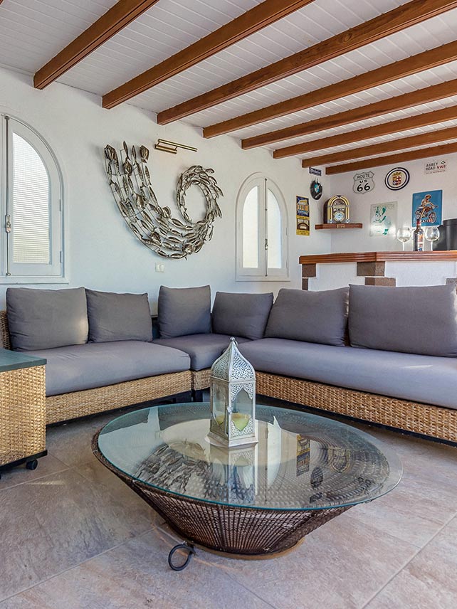 Lounge area at Villa Allegra. © James Villa Holidays.