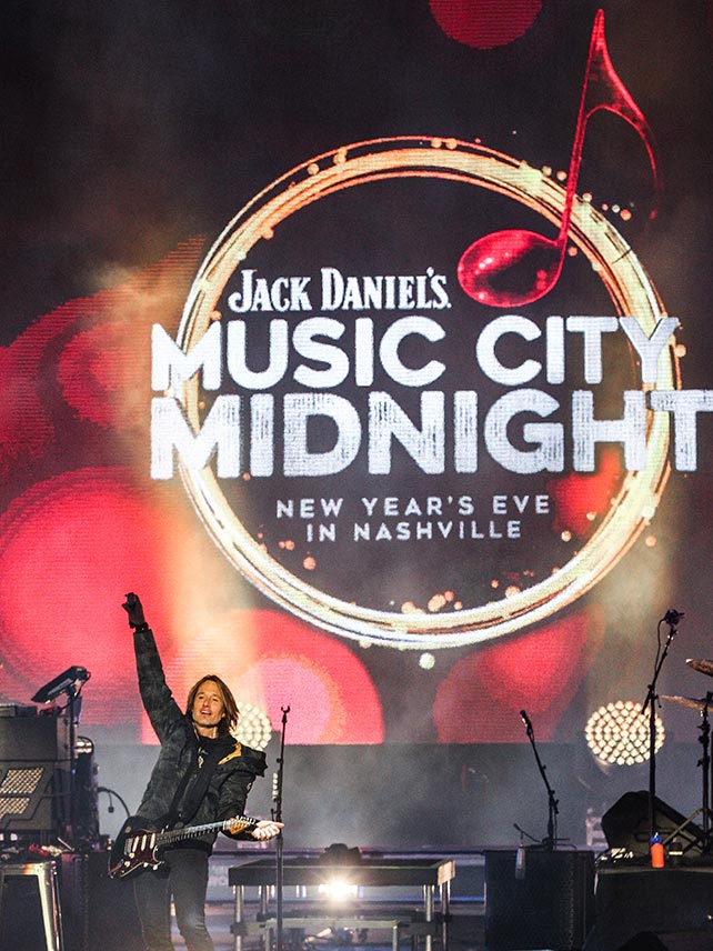 Keith Urban performing at Jack Daniel's Music City Midnight © Terry Wyatt