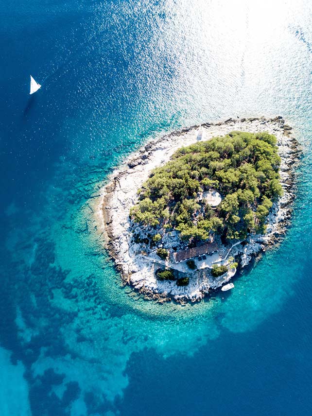 One of the many islands off the coast of Croatia. ©calm_eyes.