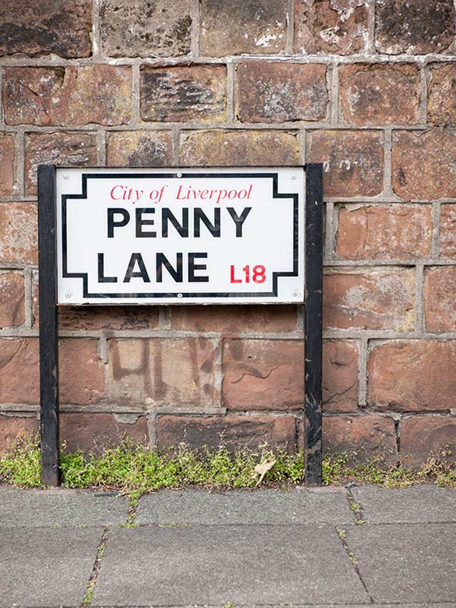 Penny Lane à Liverpool © George Clerk/Getty Images