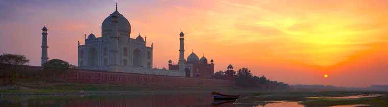 Taj Mahal en Inde.