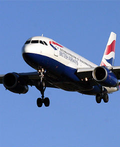 Airbus A319-100 on approach (photo by A. Cooksey - airlineimages.co.uk)