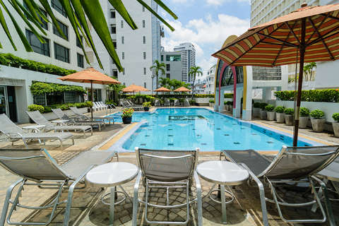 Hébergement - Bel Aire Hotel - Vue sur piscine - Bangkok