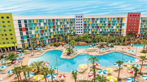 Hébergement - Universal's Cabana Bay Beach Resort - Vue de l'extérieur - Orlando