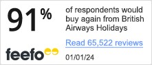 94% of respondents would buy again from British Airways Holidays